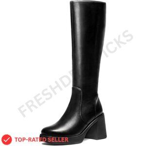Brand New Choiran Boots 7.5 Black Chunky Platform